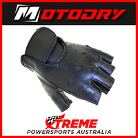 Motorcycle Gloves Fingerless Black Motodry