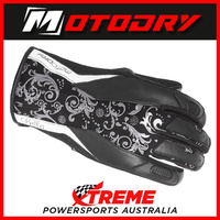 Ladies Motorcycle Gloves Bella Black/White Motodry