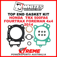 Whites Honda TRX500FA6 Fourtrax Foreman 4x4 2014 Top End Gasket Kit