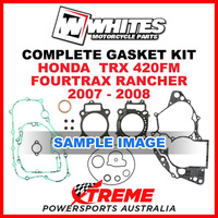Whites Honda TRX 420FM Fourtrax Rancher 2007-2008 Complete Top Bottom Gasket Kit