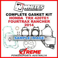 Whites Honda TRX 420TE1 Fourtrax Rancher 2014 Complete Top Bottom Gasket Kit
