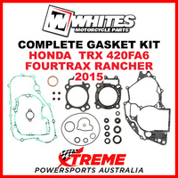 Whites Honda TRX 420FA6 Fourtrax Rancher 2015 Complete Gasket Kit