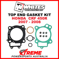 Whites Honda CRF450R CRF 450R 2007-2008 Top End Gasket Kit