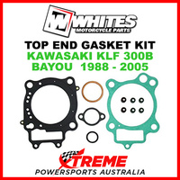 Whites Kawasaki KLF300B KLF 300B Bayou 1988-2005 Top End Rebuild Gasket Kit