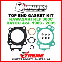 Whites Kawasaki KLF300C KLF 300C Bayou 4x4 1989-2005 Top End Rebuild Gasket Kit