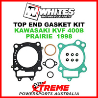 Whites Kawasaki KVF400B KVF 400B Prairie 1998 Top End Rebuild Gasket Kit