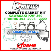Whites Kawasaki KVF360 Prairie 4X4 2003-2009 Complete Top Bottom Gasket Kit