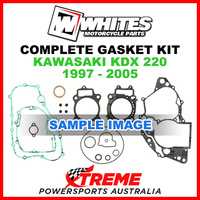 Whites Kawasaki KDX220 1997-2005 Complete Top Bottom Gasket Kit
