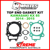 Whites Kawasaki KX85 KX 85 Small Wheel 2014-2015 Top End Rebuild Gasket Kit