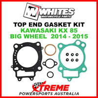 Whites Kawasaki KX85 KX 85 Big Wheel 2014-2015 Top End Rebuild Gasket Kit