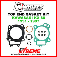 Whites Kawasaki KX80 KX 80 80cc 1991-1997 Top End Rebuild Gasket Kit