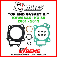Whites Kawasaki KX85 KX 85 Small Wheel 2001-2013 Top End Rebuild Gasket Kit