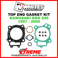 Whites Kawasaki KDX220 KDX 220 1997-2005 Top End Rebuild Gasket Kit