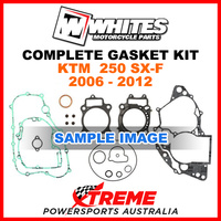 Whites KTM 250 SX-F 2006-2012 Complete Top Bottom Gasket Kit