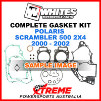 Whites Polaris Scrambler 500 2x4 2000-2002 Complete Top Bottom Gasket Kit