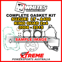 Whites For Suzuki LTA400 King Quad 2x4 2008-2015 Complete Top Bottom Gasket Kit
