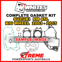 Whites For Suzuki RM85L Big Wheel 2003-2015 Complete Top Bottom Gasket Kit