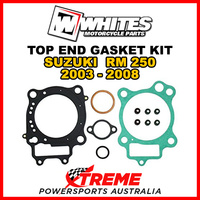 Whites For Suzuki RM250 RM 250 2003-2008 Top End Rebuild Gasket Kit