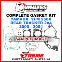 Whites Yamaha YFM 250X Beartracker 2x4 2000-2004 Complete Top Bottom Gasket Kit