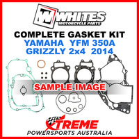 Whites Yamaha YFM 350A Grizzly 2x4 2014 Complete Top Bottom Gasket Kit