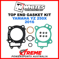 Whites Yamaha YZ250X YZ 250X 2016 Top End Rebuild Gasket Kit