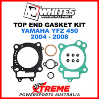 Whites Yamaha YFZ450 YFZ 450 2004-2008 Top End Rebuild Gasket Kit