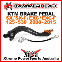 HAMMERHEAD FORGED BRAKE PEDAL ORANGE 125 250 350 450 505 525 530 SX EXC 08-2015