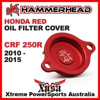 HAMMERHEAD RED OIL FILTER COVER HONDA CRF250R CRF 250R 2010-2015 MX MOTOCROSS