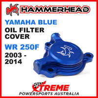 HAMMERHEAD MX BLUE OIL FILTER COVER YAMAHA WR250F WR 250F WRF250 2003-2014 MOTO