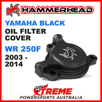 HAMMERHEAD MX BLACK OIL FILTER COVER YAMAHA WR250F WR 250F WRF250 2003-2014 MOTO