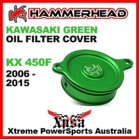 HAMMERHEAD GREEN OIL FILTER COVER KAWASAKI KX450F KX 450F KXF450 2006-2015 MX