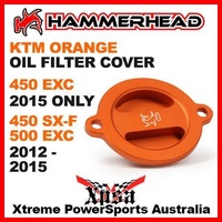HAMMERHEAD ORANGE OIL FILTER COVER KTM 450EXC 2015 450SXF 500EXC 2012-2015 MX