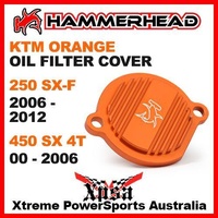 HAMMERHEAD ORANGE OIL FILTER COVER KTM 250SXF SX-F 2006-2012 450SX 2000-2006 MX