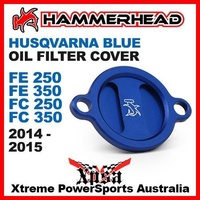 HAMMERHEAD BLUE OIL FILTER COVER HUSQVARNA FE250 FE350 FC250 FC350 2014-2015 MX