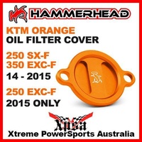 HAMMERHEAD ORANGE OIL FILTER COVER KTM 250SXF 350EXCF 2014-2015 250EXCF 2015 MX