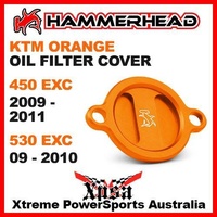 HAMMERHEAD ORANGE OIL FILTER COVER KTM 450EXC 2009-2011 530EXC 2009-2010 ENDURO