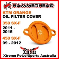 HAMMERHEAD ORANGE OIL FILTER COVER KTM 350SXF SX-F 2011-2015 450SXF 2009-2012 MX