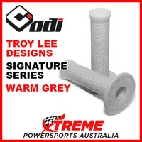 ODI Troy Lee TLD Warm Grey Signature Series Diamond Pattern MX Grips H00TL-G