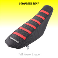 Honda CRF110F 2019-2026 Complete Seat Ribbed Cover +Seat Base +Tall Foam