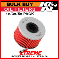 KN-114 Honda TRX420FPA 2009-2014 Oil Filter 1x,3x,5x Pack Bulk Buy