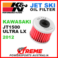 K&N Kawasaki Ultra LX 1498cc 2012 Oil Filter PWC Jet Ski KN-116 JT1500