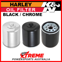 K&N Harley Davidson 1000 SPORTSTER XLH 1972-1978 Oil Filter Black/Chrome KN-170