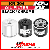 KN-204 Yamaha YFM350FA GRIZZLY 2007-2017 Oil Filter Black/Chrome