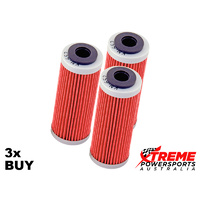 KN-652 Husqvarna FC450 2016-2018 Oil Filter 3x Pack