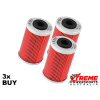 KN-655 Husaberg FE250 2013-2014 Oil Filter 3x Pack