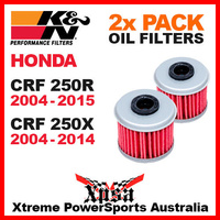 2 PACK K&N OIL FILTERS HONDA CRF 250R CRF250R 04-15 CRF250X 250X 04-14 KN 116 MX