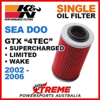 K&N OIL FILTER PWC SKI SEA DOO GTX ALL 4-TEC SC SUPERCHARGED WAKE 02-2006 KN-556