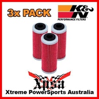 3 PACK K&N OIL FILTER KTM SX-F 350 11-2014 SX-F 450 08-2014 EXC-F 12-2014 KN 652