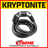 Kryptonite Kryptoflex 1218 Combination Braided Steel Cable Lock 180cm Motorcycle