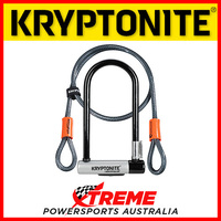 Kryptonite Kryptolok Keyed Bike U-Lock With Kryptoflex 120cm Cable Motorcycle